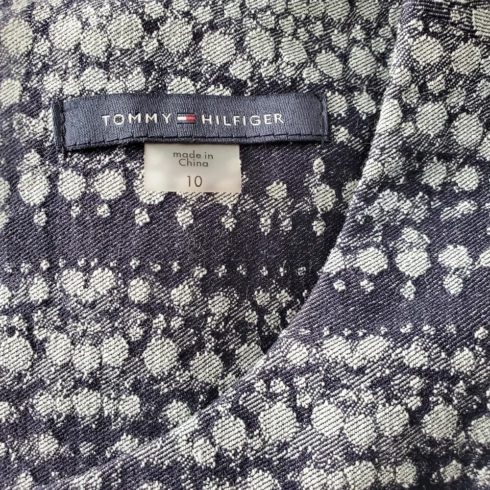NEW Tommy Hilfiger Indigo Sleeveless Print Sheath Dress